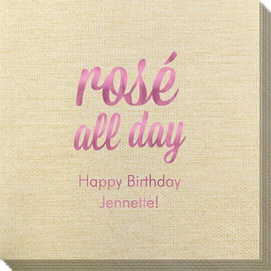 Rosé All Day Bamboo Luxe Napkins
